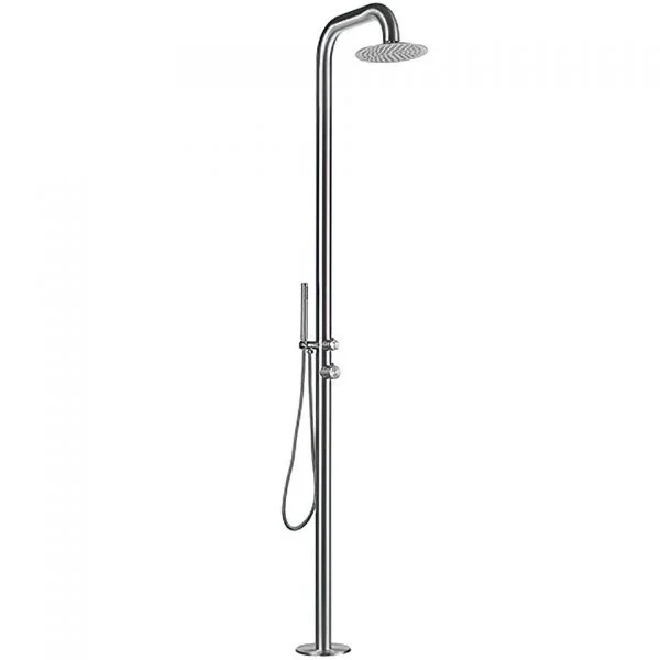 Sen cây tắm đứng đặt sàn ngoài trời màu đen nhám Kanly KLS9015FB