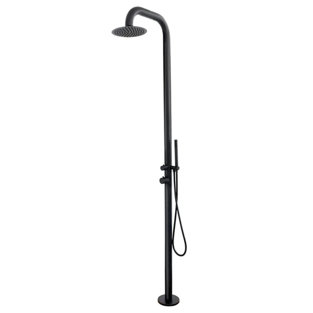 Sen cây tắm đứng đặt sàn ngoài trời màu đen nhám Kanly KLS9015FB