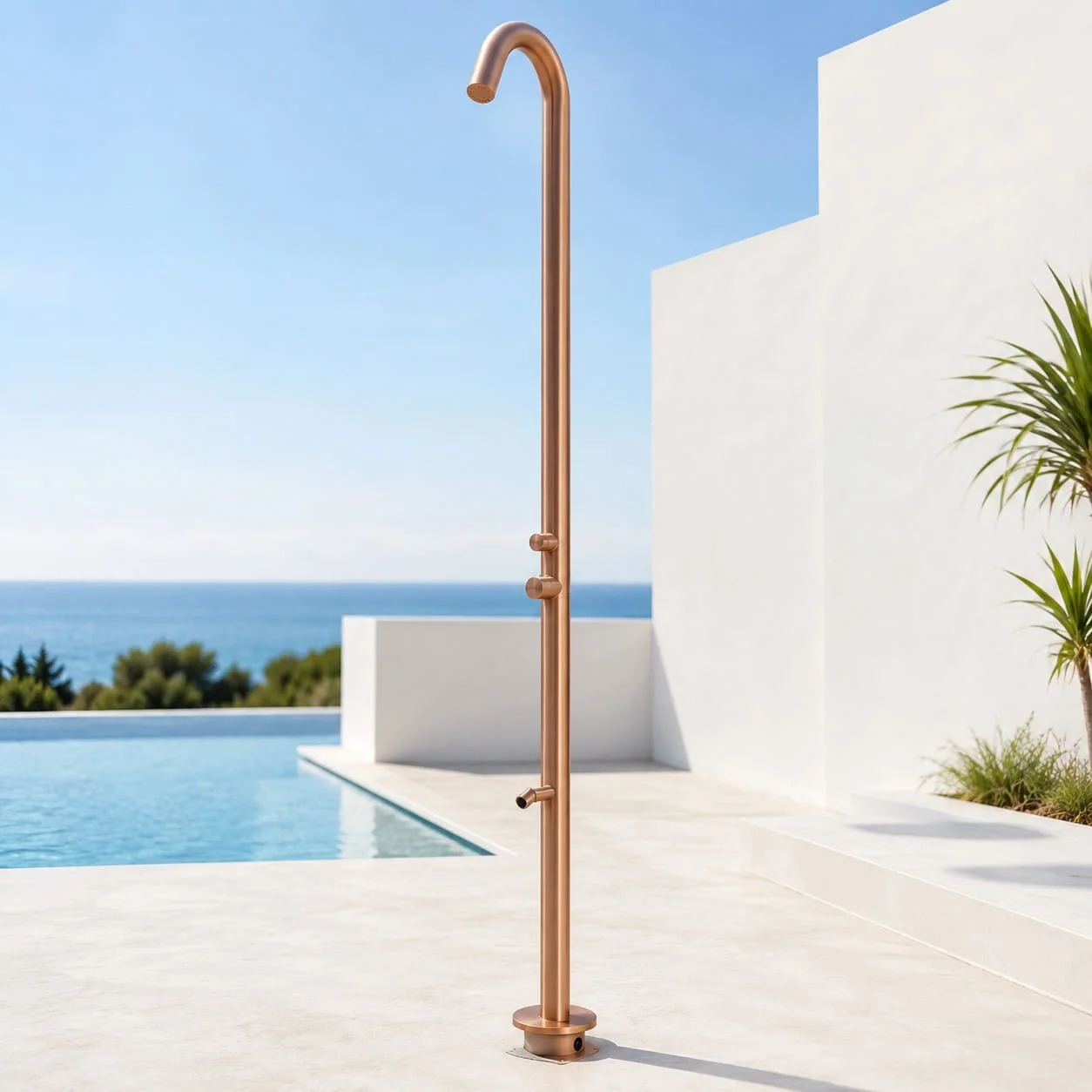 Sen cây tắm đứng nóng lạnh đặt sàn ngoài trời Kanly KLS9005