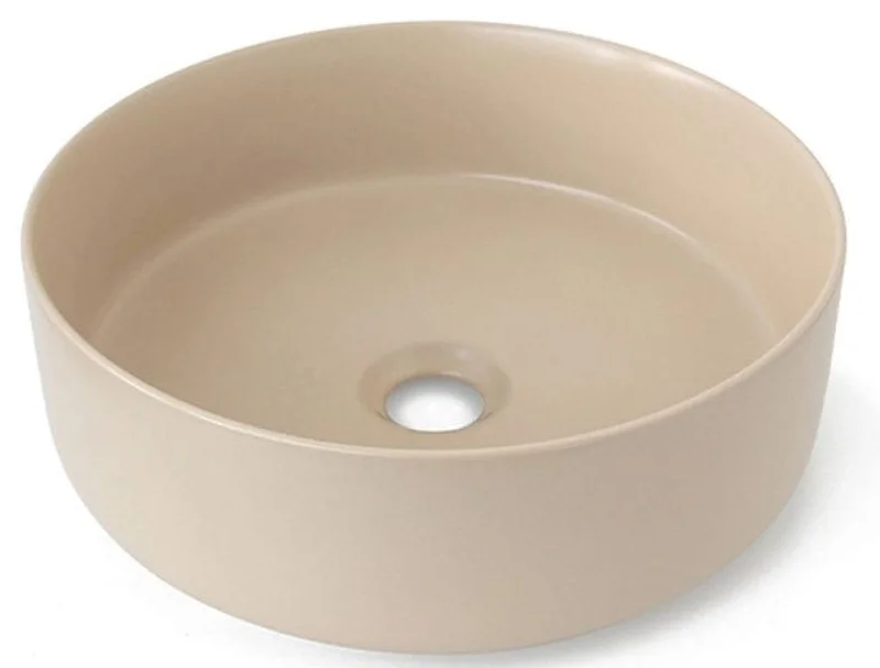 Chậu lavabo đặt bàn sứ tròn màu đỏ Kanly SU518