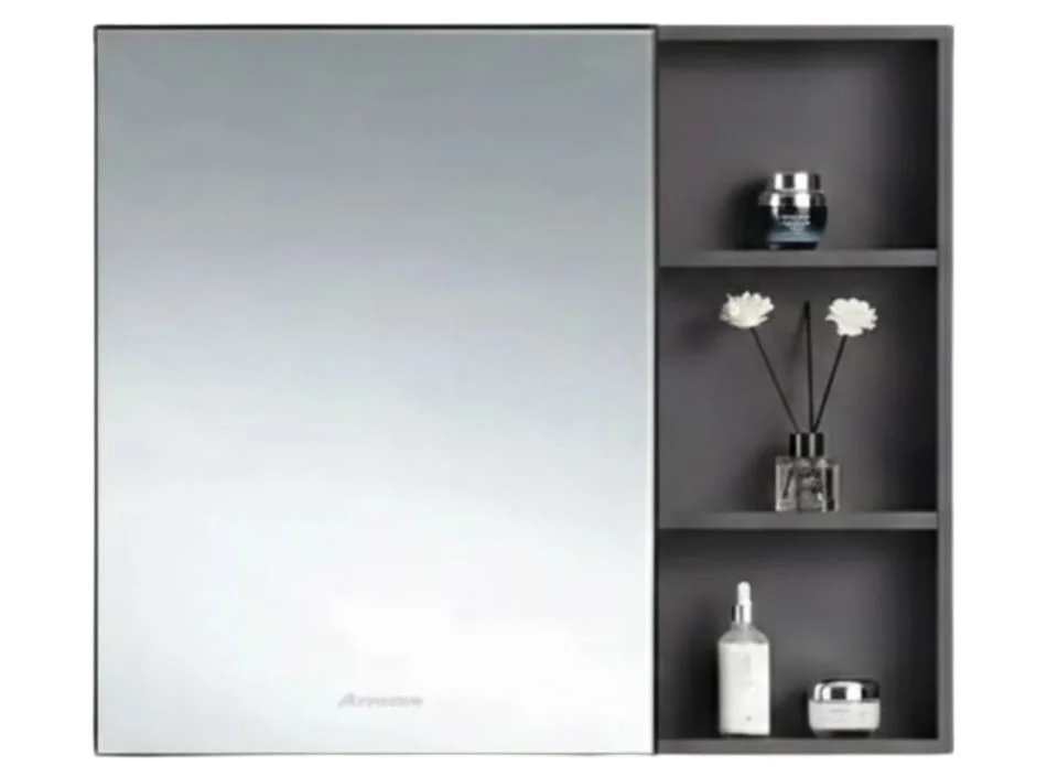 Tủ gương phòng tắm 80x80cm ATMOR AT745 đen