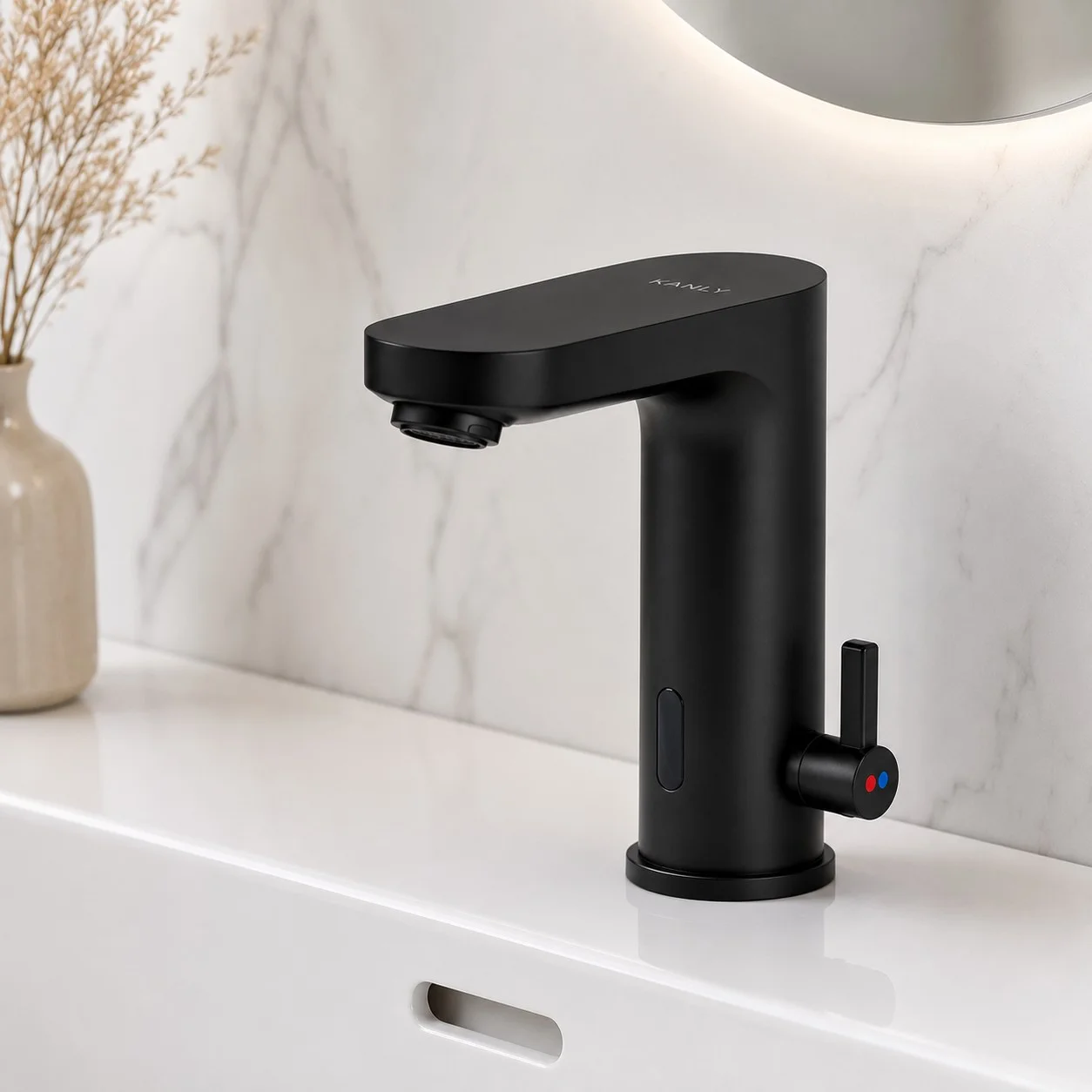 Vòi lavabo nóng lạnh bằng đồng cổ điển Kanly GCA01 
