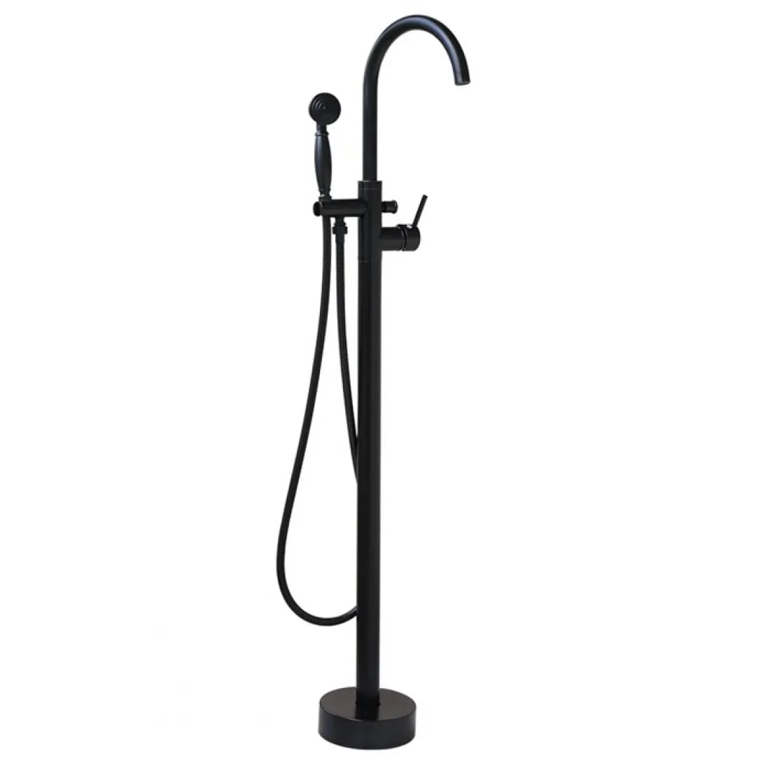 Sen bồn tắm nóng lạnh đặt sàn bằng đồng mạ chrome Kanly CHS09