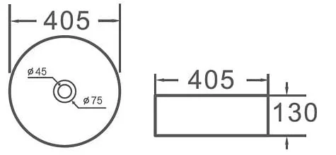 Chậu rửa Lavabo đặt bàn màu đen Clara CB-1117B-MBL
