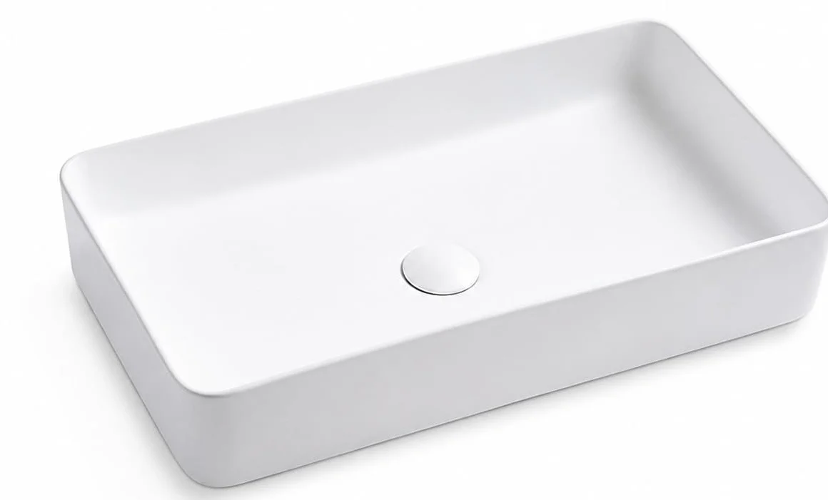 Chậu rửa Lavabo đặt bàn màu trắng Clara CB-1171-MW