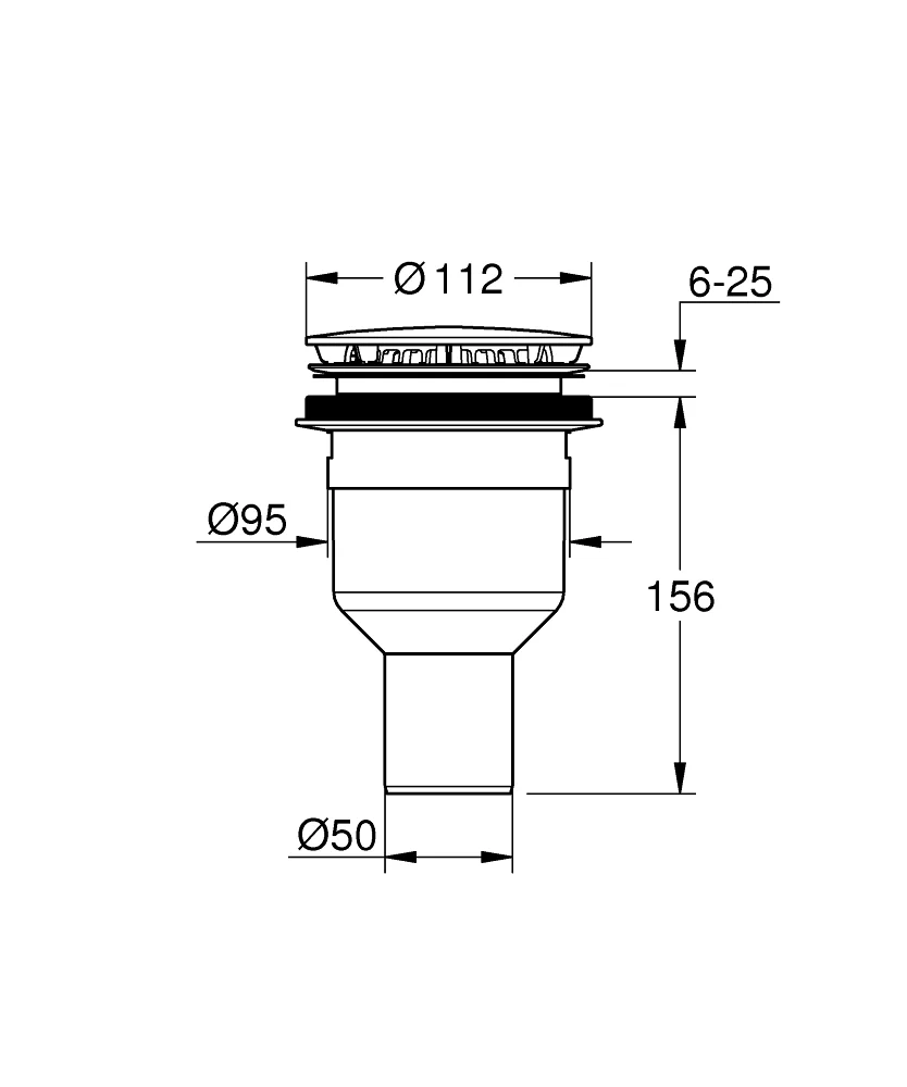 Đầu xi phông bồn tắm Grohe 49533SH0