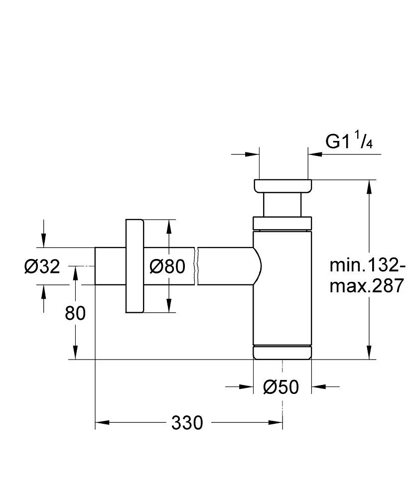 Đuôi xi phông Grohe 28912DA0