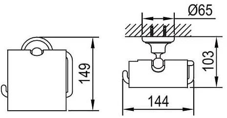 Bản vẽ kỹ thuật lô giấy hở mạ vàng Clara CA19-7