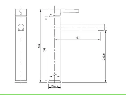 Vòi Chậu Lavabo Nóng Lạnh Mạ Chrome Clara CF-84354