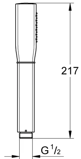 Bản vẽ tay sen tắm Grohe 26037EN1