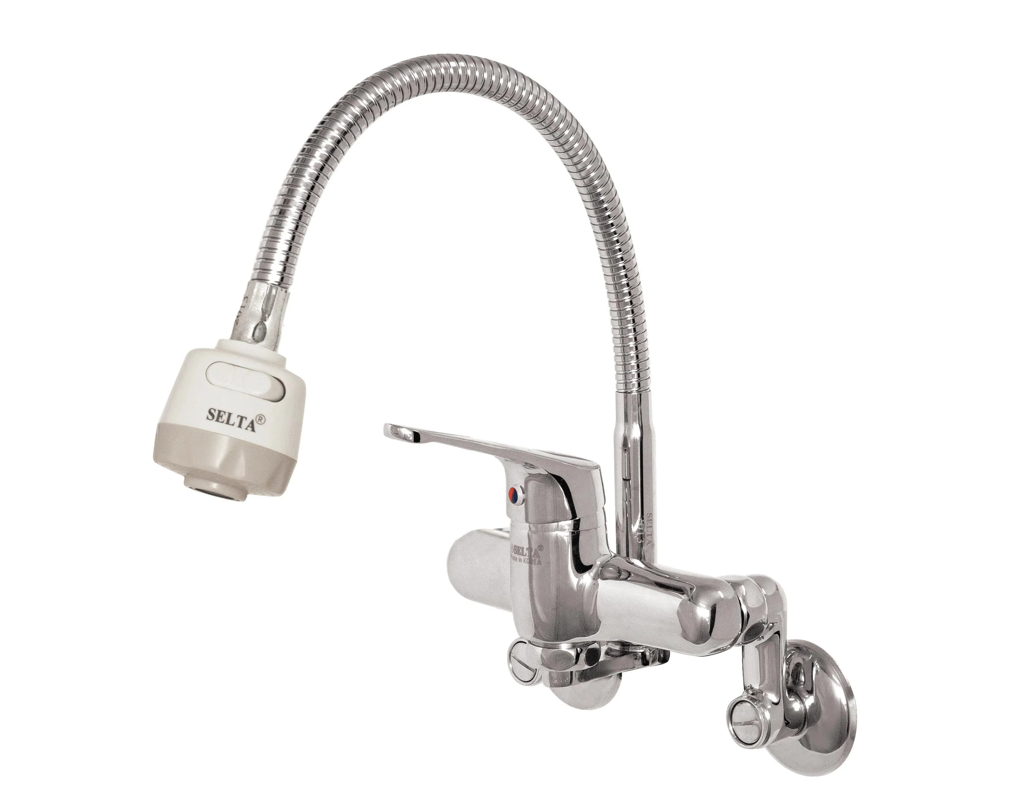 Vòi bếp nóng lạnh gắn tường cần cứng Selta SS-2000FG