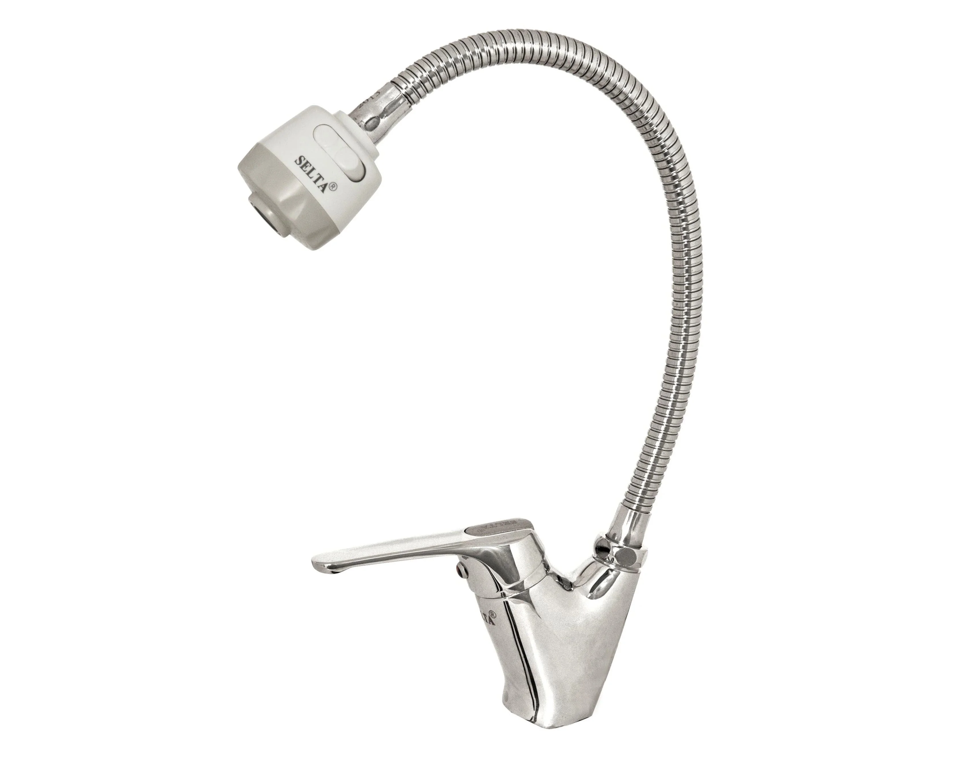 Vòi bếp nóng lạnh gắn chậu cần mềm Selta SS 2002FX