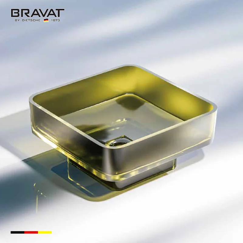 Chậu rửa mặt đặt bàn cao cấp BRAVAT C22464W-ENG 