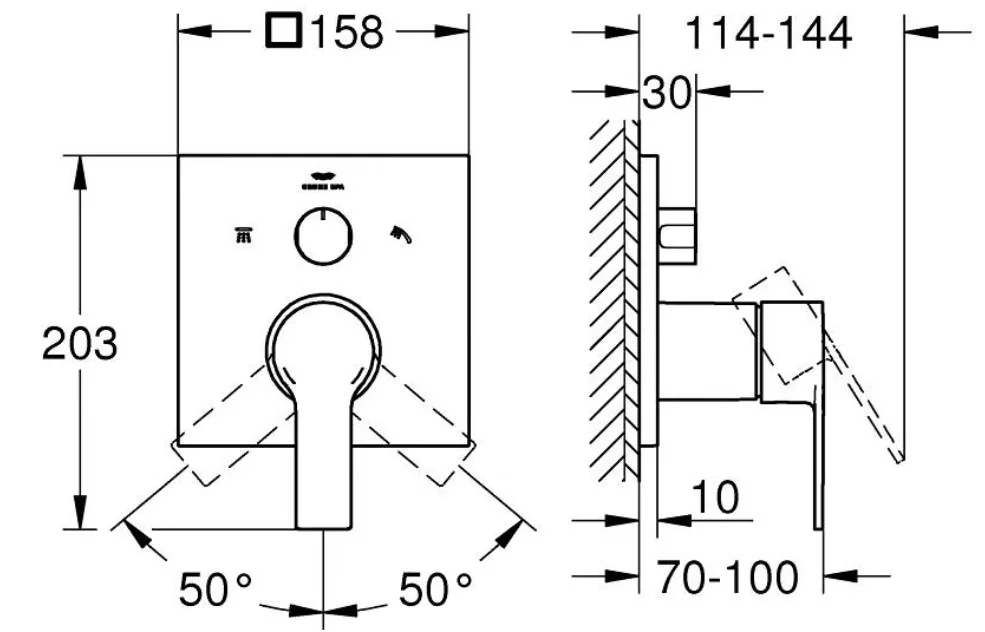 Bản vẽ Grohe 29176DC1