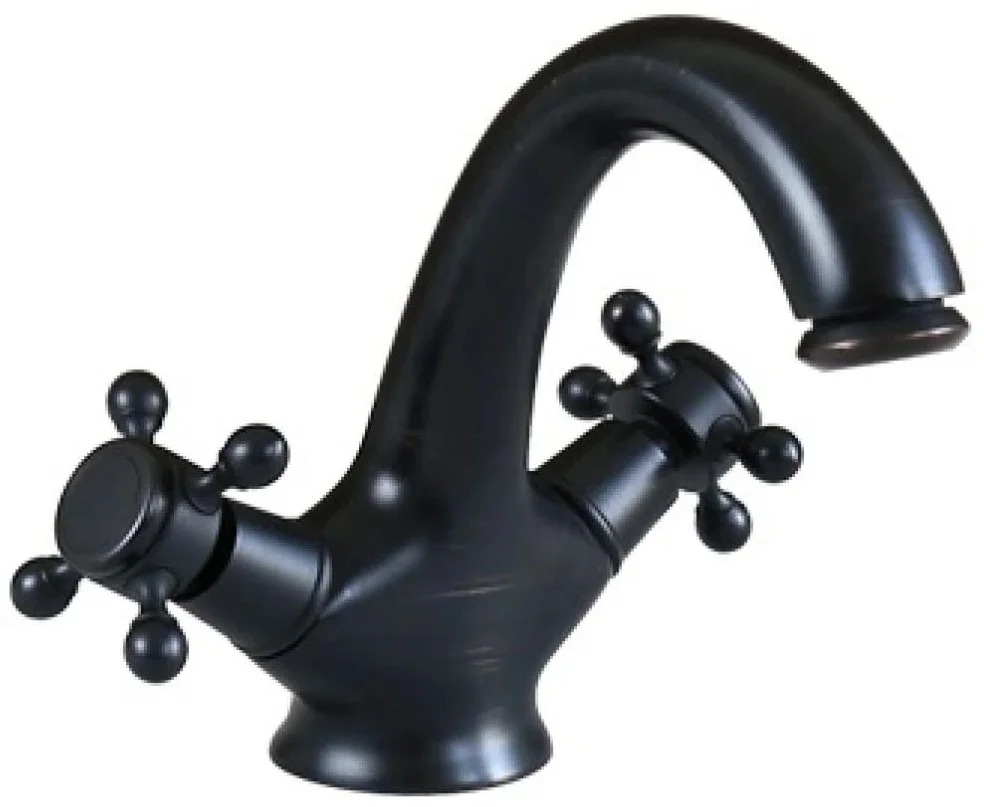 Vòi lavabo nóng lạnh màu đen Kanly GCV05B