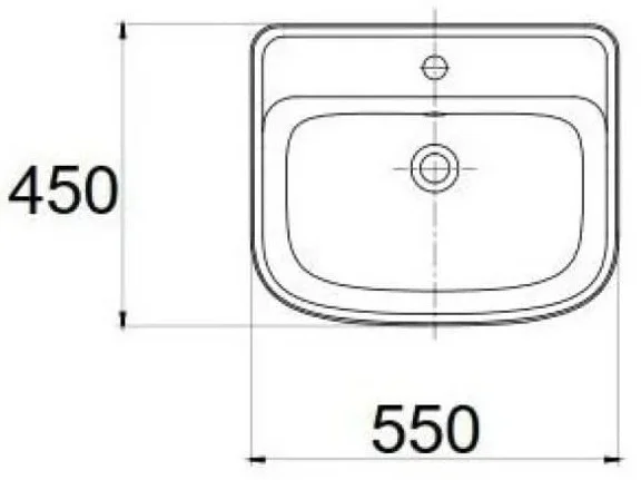Bản vẽ Chậu rửa treo tường chân lửng American Standard VF-0947/VF-0741