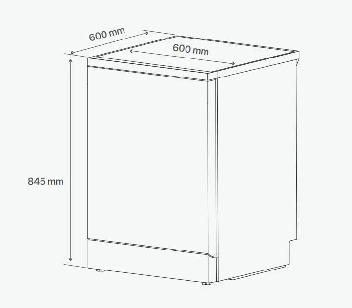 Bản vẽ kỹ thuật Máy Rửa Bát Canzy CZ D33315C