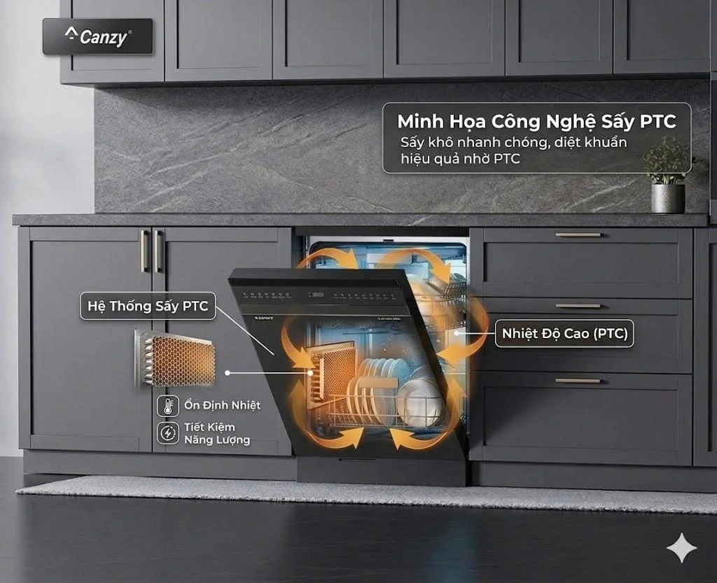 Máy Rửa Bát Canzy CZ D33315C