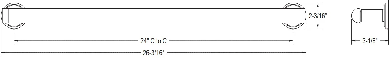 Bản vẽ thanh treo khăn 24