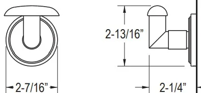 Bản vẽ móc treo quần áo Kallista P34016