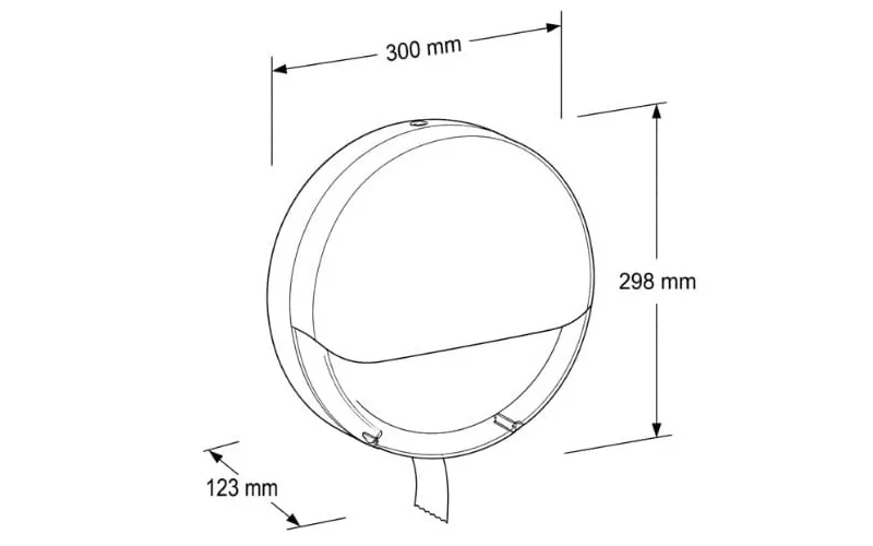Bản vẽ kỹ thuật lô giấy màu đen Ecobath EC270-03MB