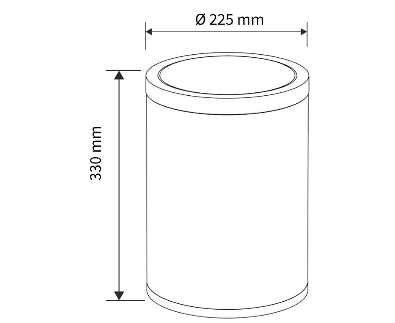 Thùng rác inox Ecobath EC6807-18MT