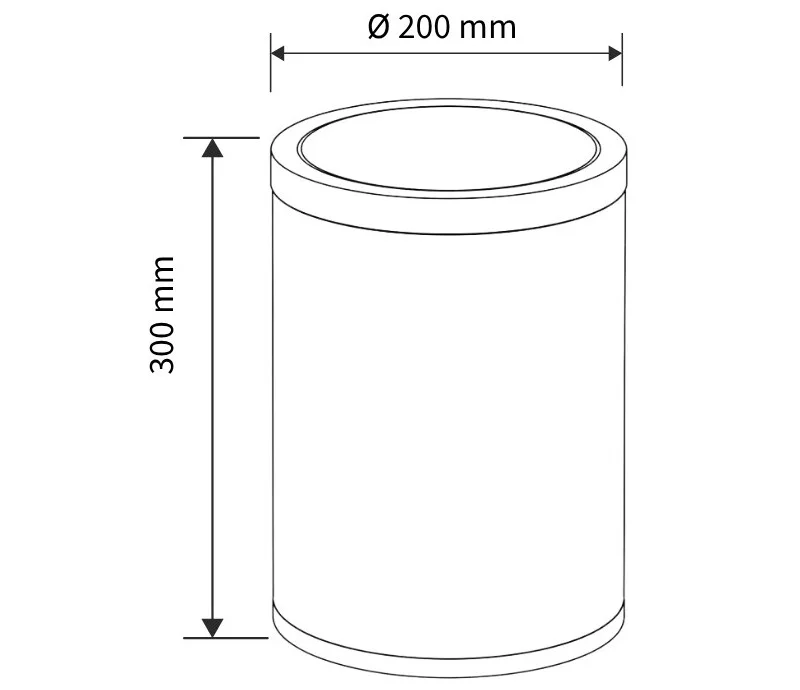 Thùng rác inox Ecobath EC6807-18MT