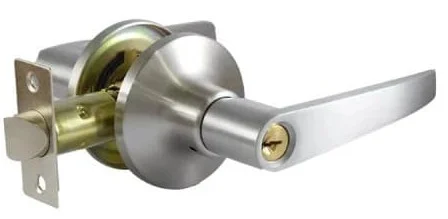 Khóa Tròn Tay Gạt Yale VL8322 US3 Màu Đồng Bóng 