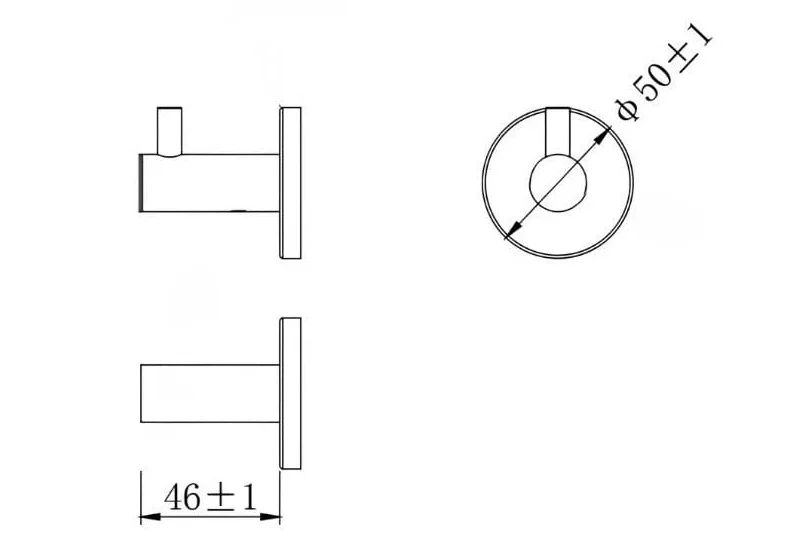 Bản vẽ Móc áo đôi Cotto CT0313(HM)