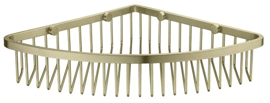 Kệ góc để đồ dạng nan màu vàng chải Ecobath EC4075-1BG