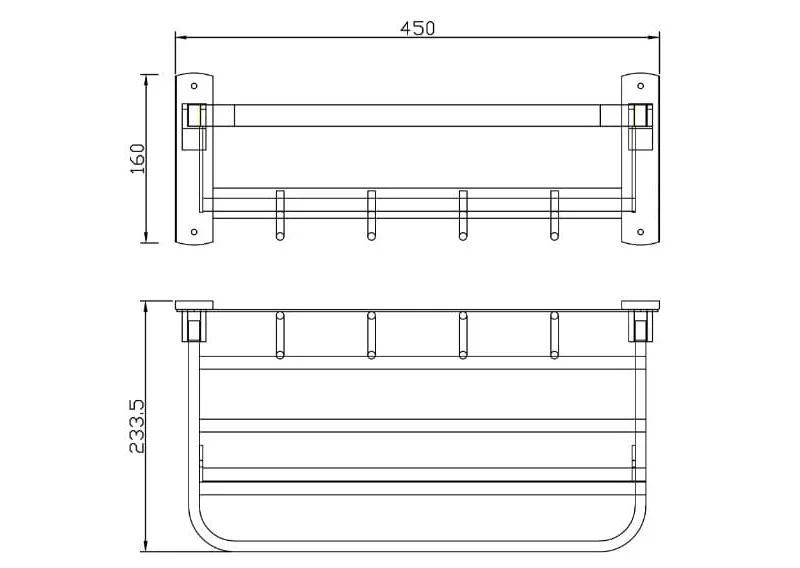 Bản vẽ kỹ thuật Ga thoát sàn inox EcoBath EC1091B