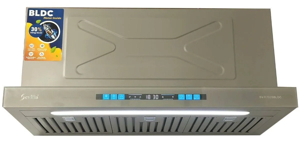 Máy hút khói khử mùi kính cong Sevilla SV-7799