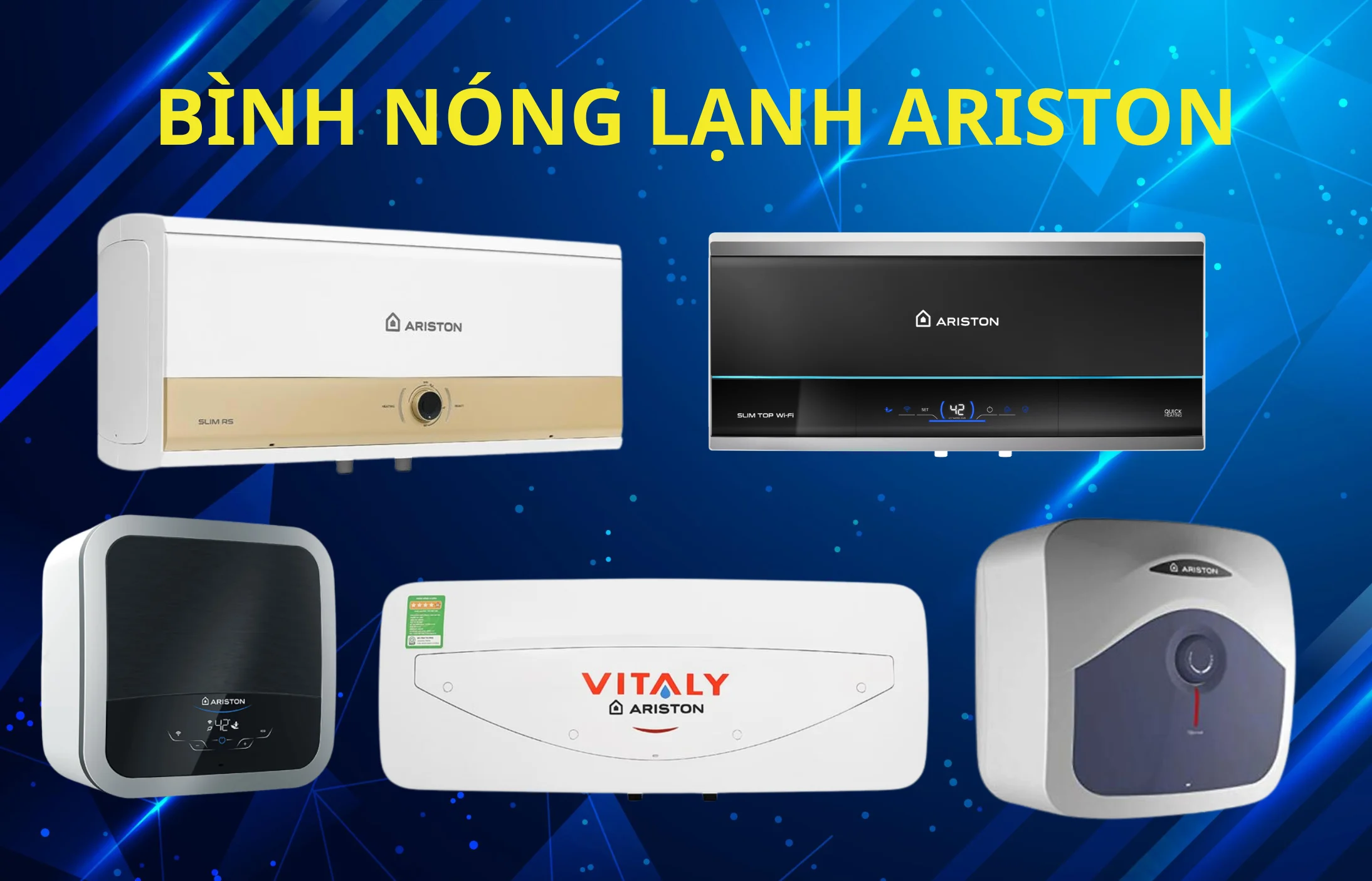 Các dòng bình nước nóng gián tiếp Ariston phổ biến