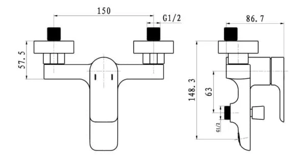 Sen tắm nóng lạnh HUGE H-2900S
