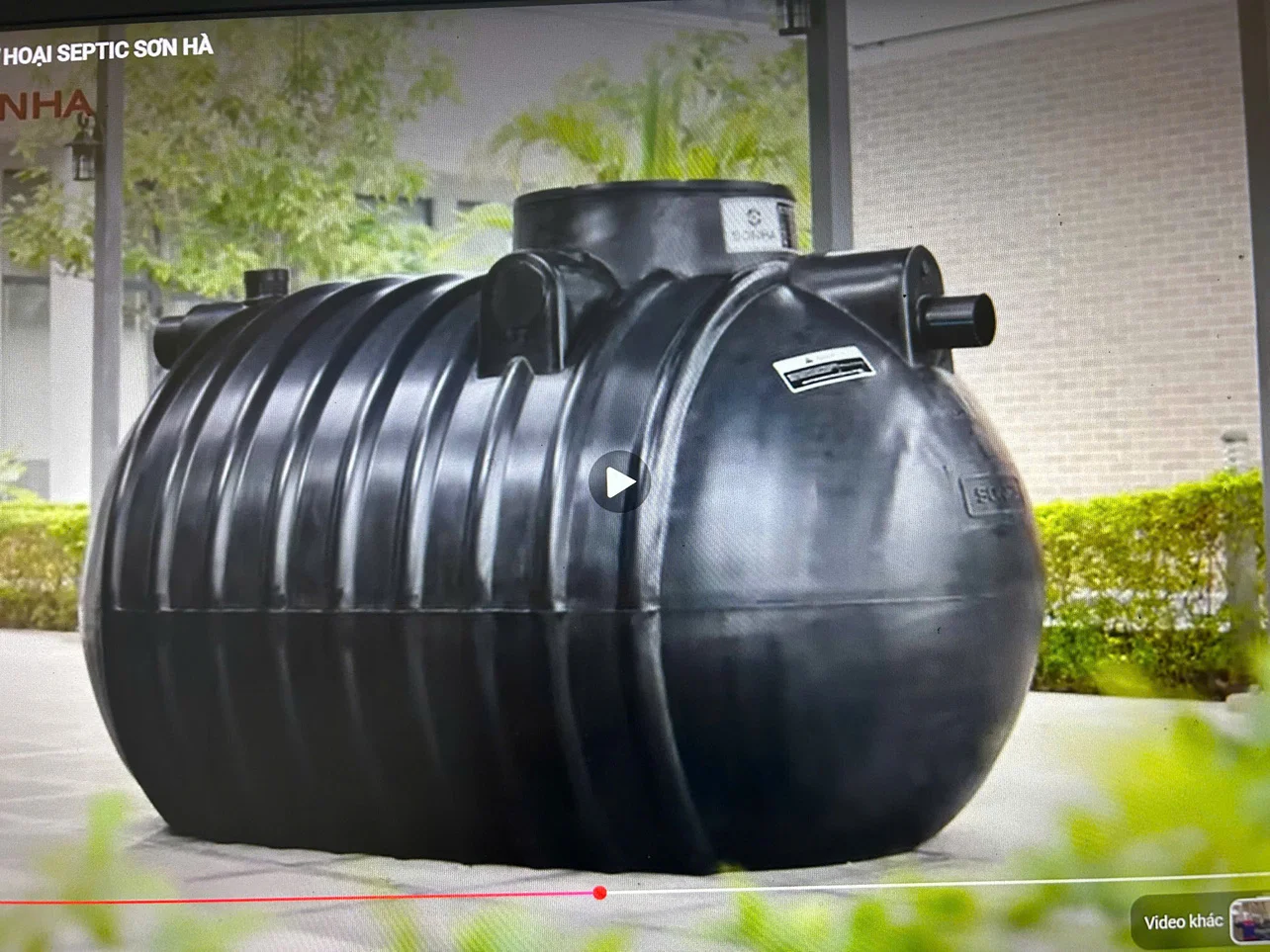 Bể phốt Sơn Hà 1700L ngang