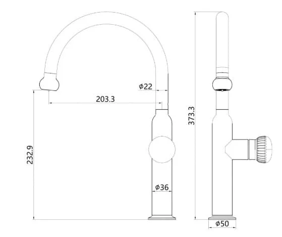 Vòi Lavabo 1 Lỗ Nóng Lạnh Huge H-2900A