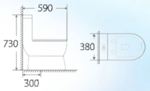 Bồn Cầu Treo Tường Huge H-BT238M