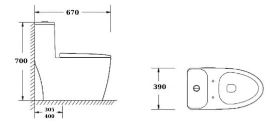 Bồn Cầu Treo Tường Huge H-BT238M