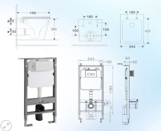 Bồn Cầu Treo Tường Huge H-BT238M