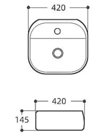 Chậu Lavabo Đặt Bàn Huge H-LK2420