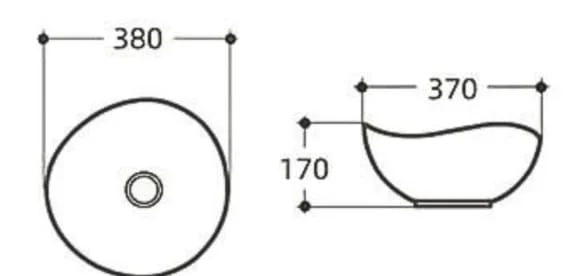 Chậu Lavabo Đặt Bàn Huge H-LT1380BE