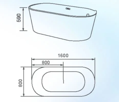 Bồn tắm ngâm Huge H-BT2008