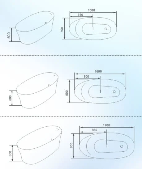 Bồn tắm ngâm Huge H-BT2008