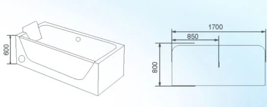 Bồn tắm massage Huge H-BT2306
