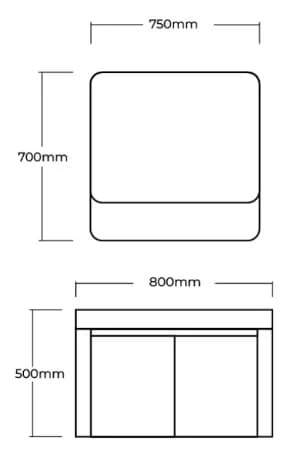 Bộ tủ lavabo Huge H-PE6-80