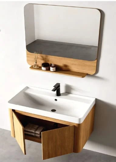 Tủ gương phòng tắm 80x80cm ATMOR AT745 đen