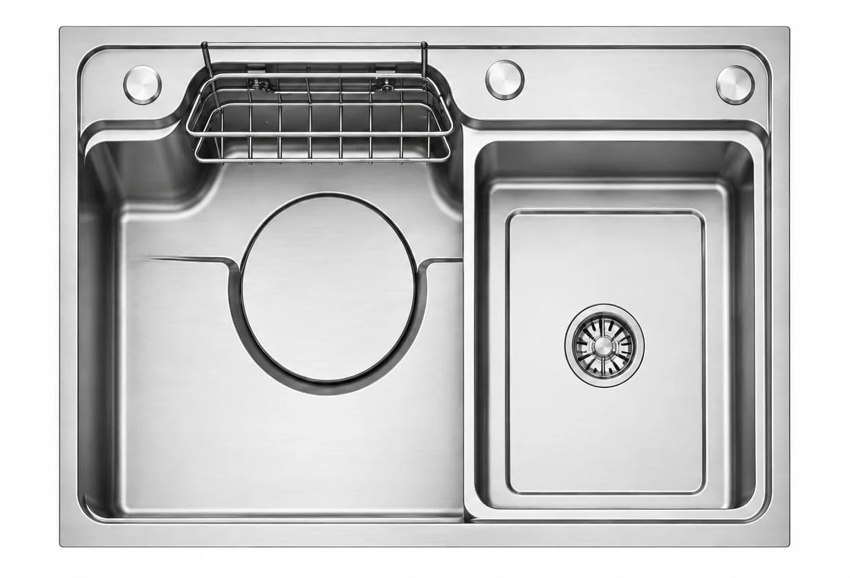Chậu rửa bát 1 hố Huge H-JS7848-Pro