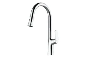 Vòi chậu rửa bát nóng lạnh dây rút Huge H-V2811P