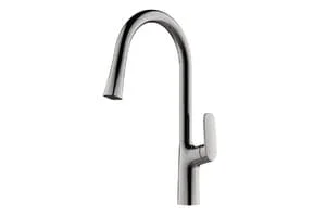 Vòi chậu rửa bát nóng lạnh dây rút Huge H-V2811PM