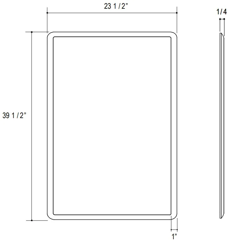 Bản vẽ gương Kallista P74115